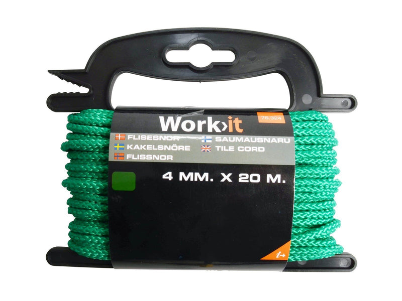 Workit Tile cords 4mm 20m green