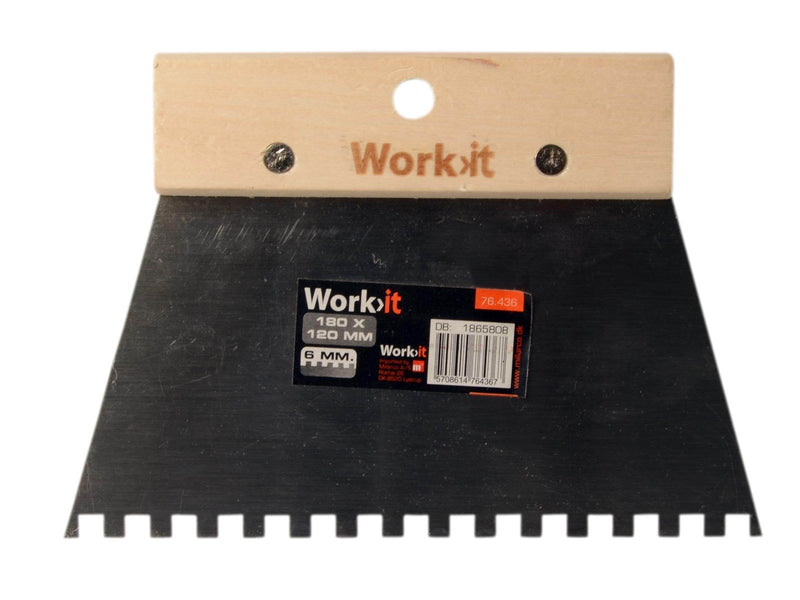 Workit Notched trowel - 180mm - 6mm