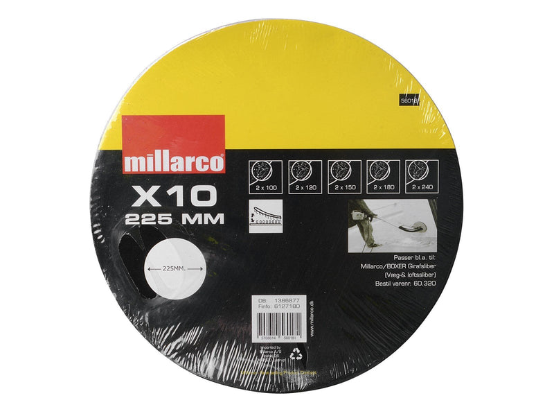 Millarco Sanding paper 225mm (Giraffe sander) - 10 pcs.