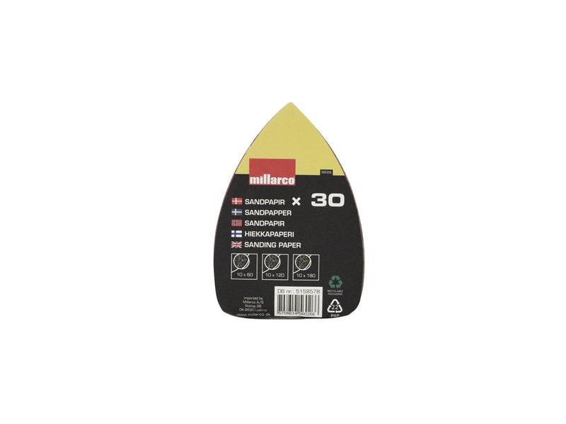 Millarco Sandpaper for mouse sander 30 pcs.