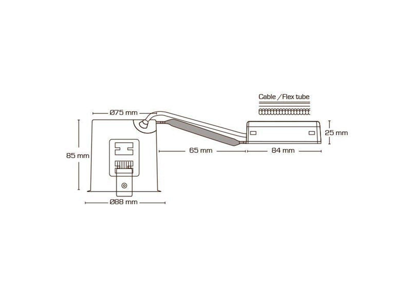 Scan Products Zeta 230v gu10 ip44 galvanized steel