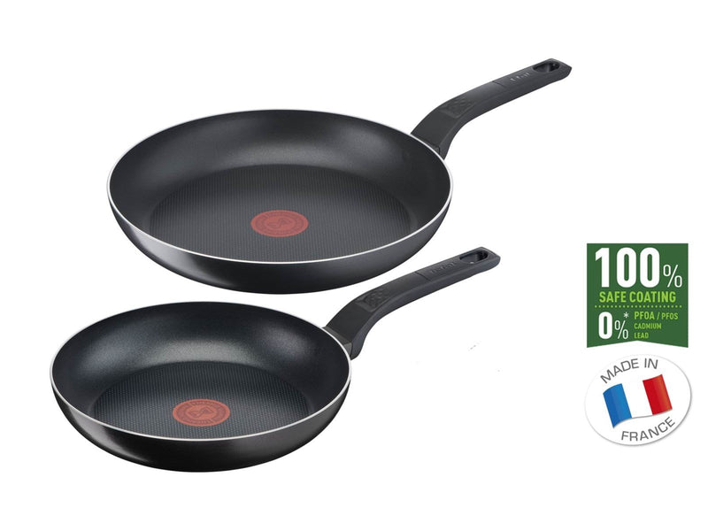 Tefal Easy Cook & Clean Set of 2 frypans 24 & 28 cm