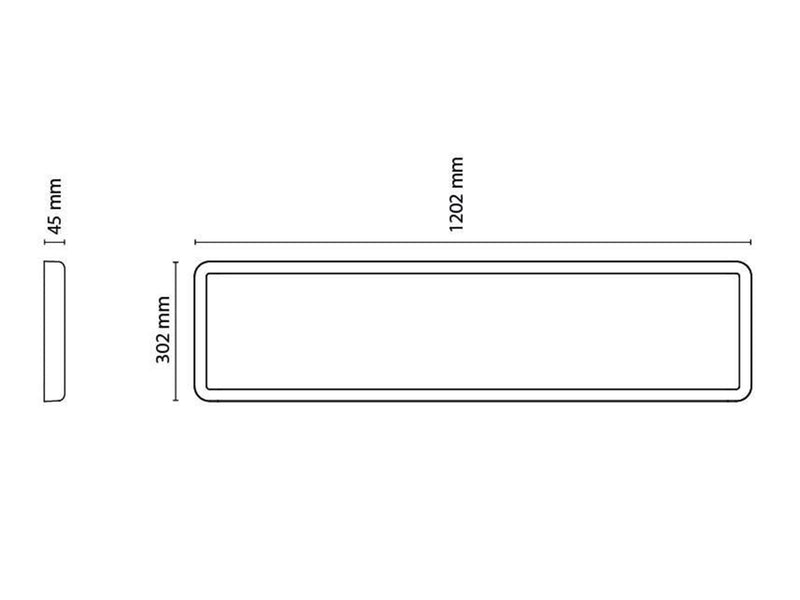 SG Armaturen Sense surface 300x1200 white 3630lm 4000k ra80