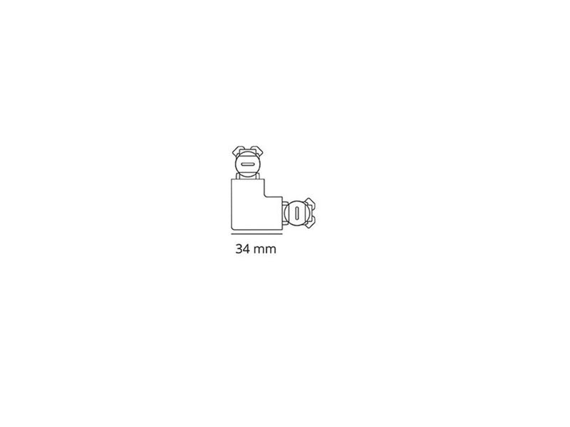 SG Armaturen Zip angled piece mat black
