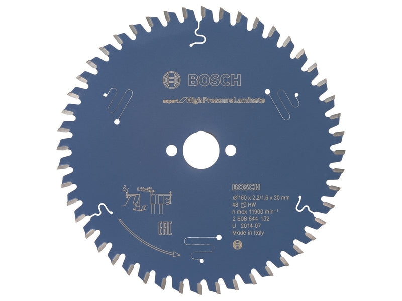 Bosch RUNDSAVKL 160X20X2.2MM 48T EXP HIGHPRESS