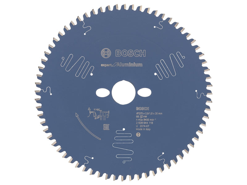 Bosch RUNDSAVKLINGE 225X30X2.6MM 68T EXP ALU