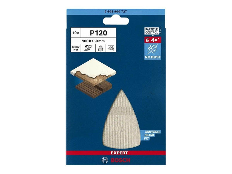 Bosch SLIBEBLAD DELTA 100X150MM NET K120 10STK