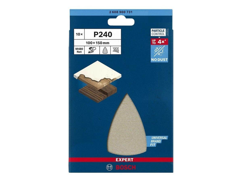 Bosch SLIBEBLAD DELTA 100X150MM NET K240 10STK