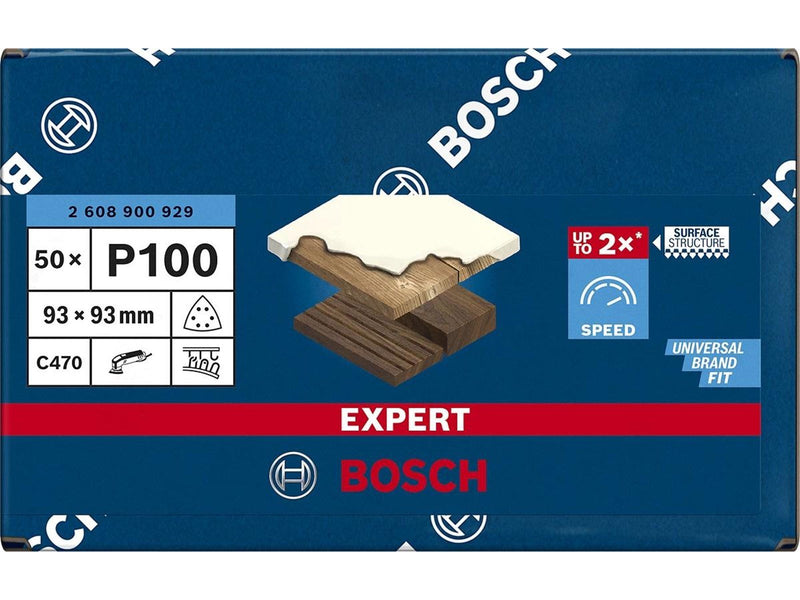 Bosch sanding blade delta 93mm k100 6h 50 pcs