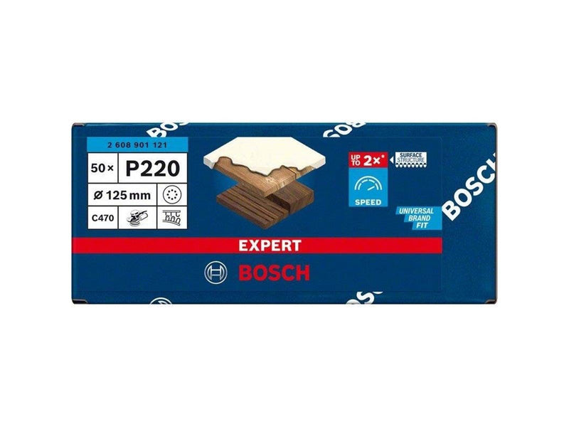 Bosch SLIBEBLAD EXC 125MM K220 8H 50 STK