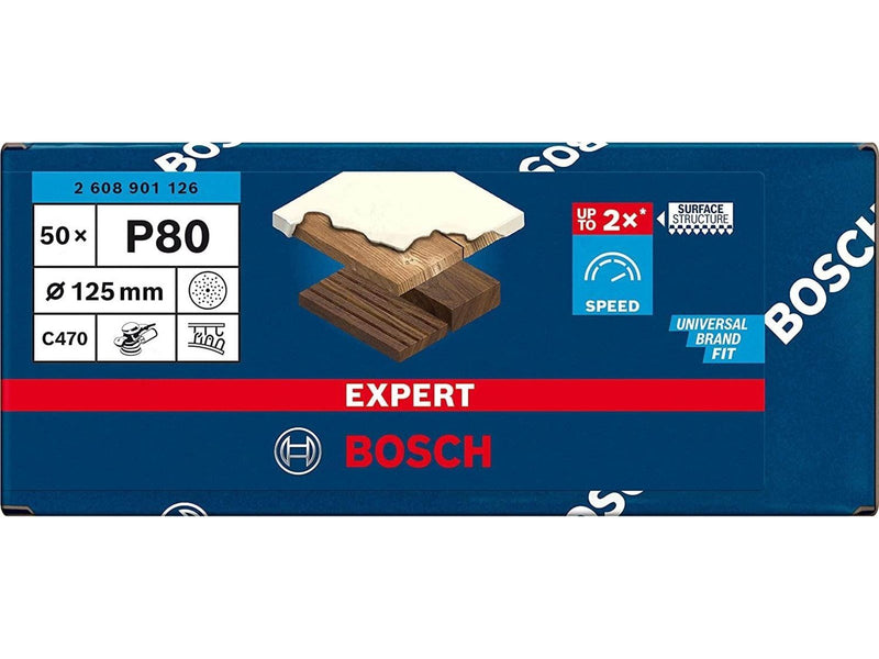 Bosch SLIBEBLAD EXC 125MM K80 MULTI 5 STK