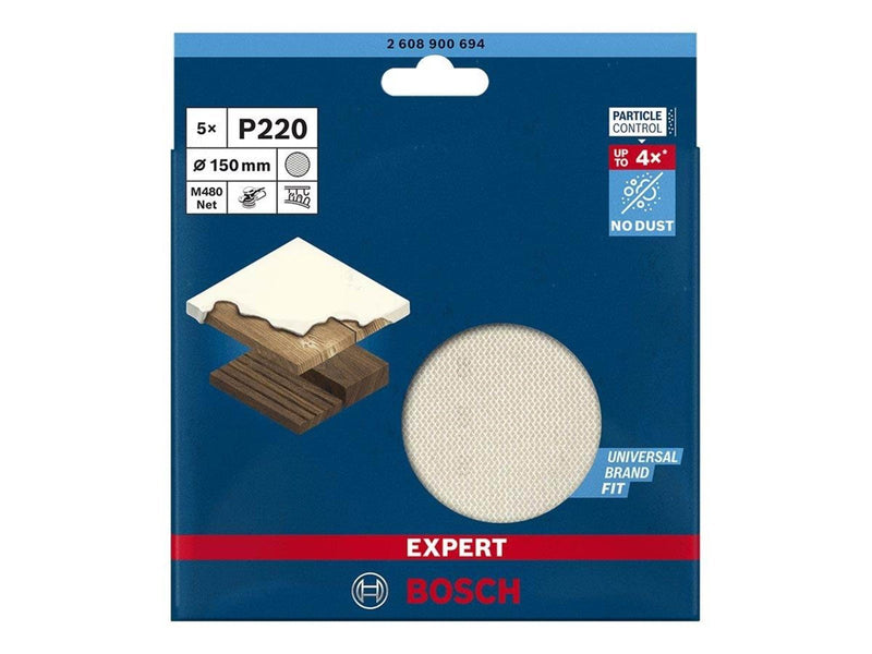 Bosch SLIBEBLAD EXC 150MM NET K220 5 STK