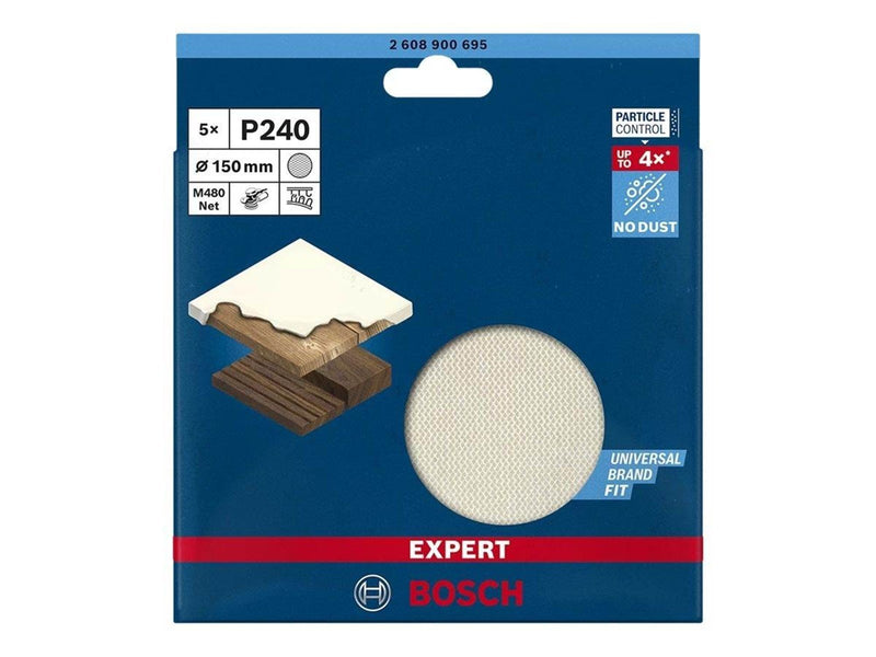 Bosch SLIBEBLAD EXC 150MM NET K240 5 STK