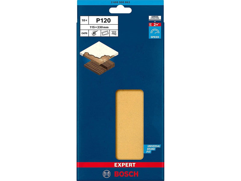 Bosch SLIBEBLAD PLAN 115X230MM K120 14H 10 STK