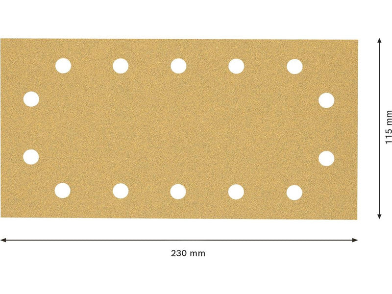 Bosch sanding blade flat 115x230mm k60 14h 10 pcs
