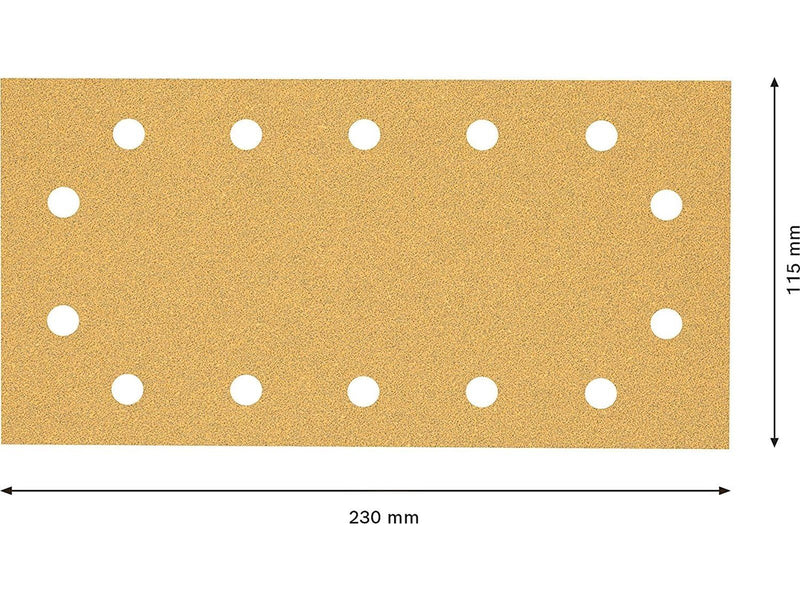 Bosch SLIBEBLAD PLAN 115X230MM K60 14H 50 STK