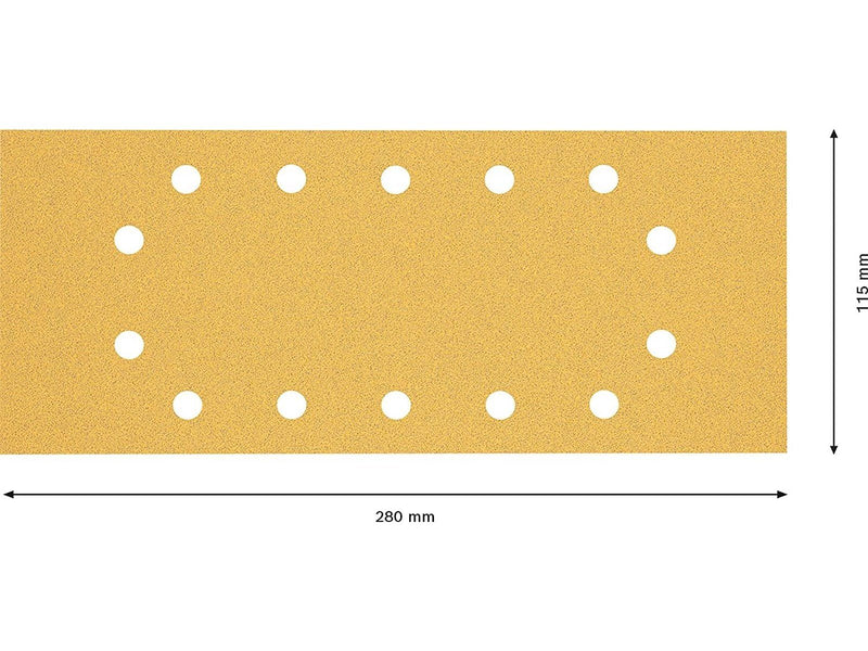 Bosch SLIBEBLAD PLAN 115X280MM K80 14H 10 STK