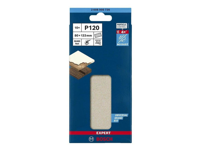 Bosch SLIBEBLAD PLAN 80X133MM NET K120 10 STK