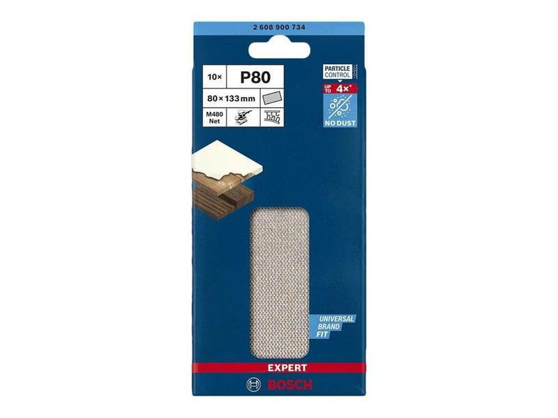 Bosch SLIBEBLAD PLAN 80X133MM NET K80 10 STK