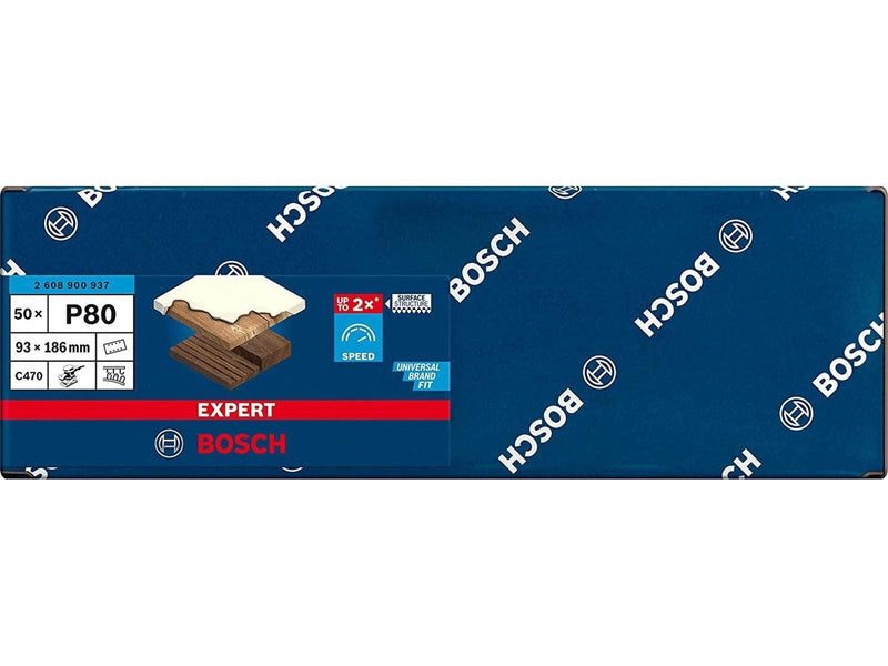 Bosch sanding blade flat 93x186mm k80 6h 50 pcs