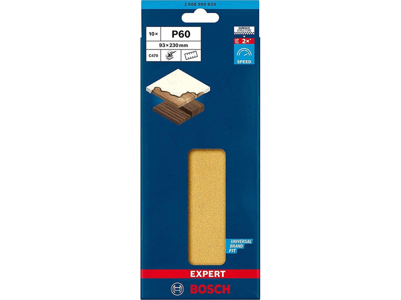 Bosch SLIBEBLAD PLAN 93X230MM K60 8H 10 STK