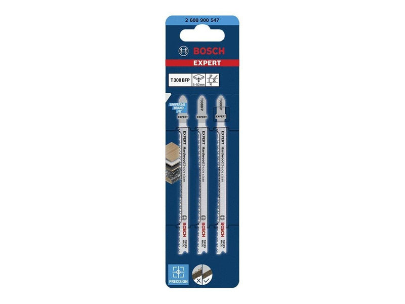 Bosch STIKSAVKLINGE T308BFP HARDWOOD 3 STK