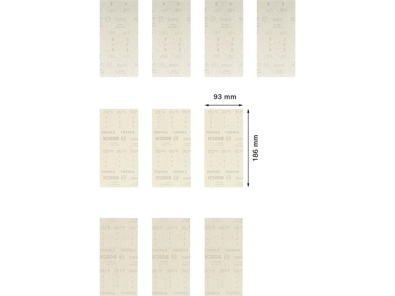 Bosch sanding sheet set plan 93x186mm net 10 pcs