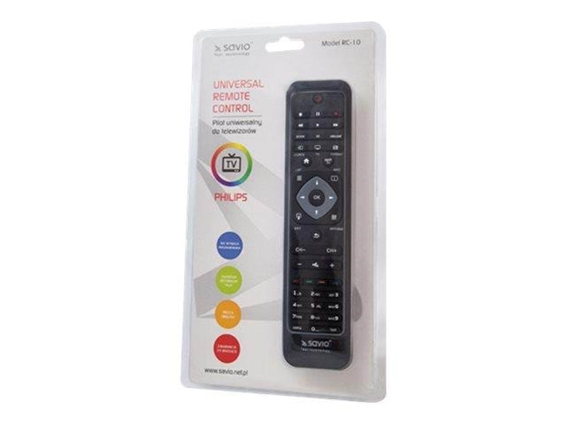 Savio RC-10 universal remote control - black