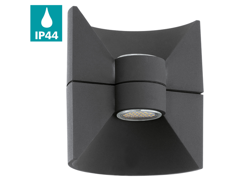 EGLO LED-Lampe REDONDO Wandleuchte, anthrazit GU10