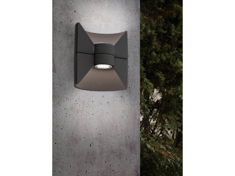 EGLO LED-Lampe REDONDO Wandleuchte, anthrazit GU10