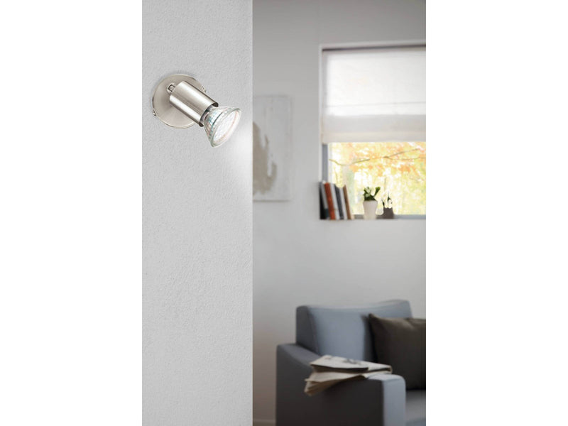 EGLO LED-Lampe BUZZ-LED Spot, nickel-matt GU10