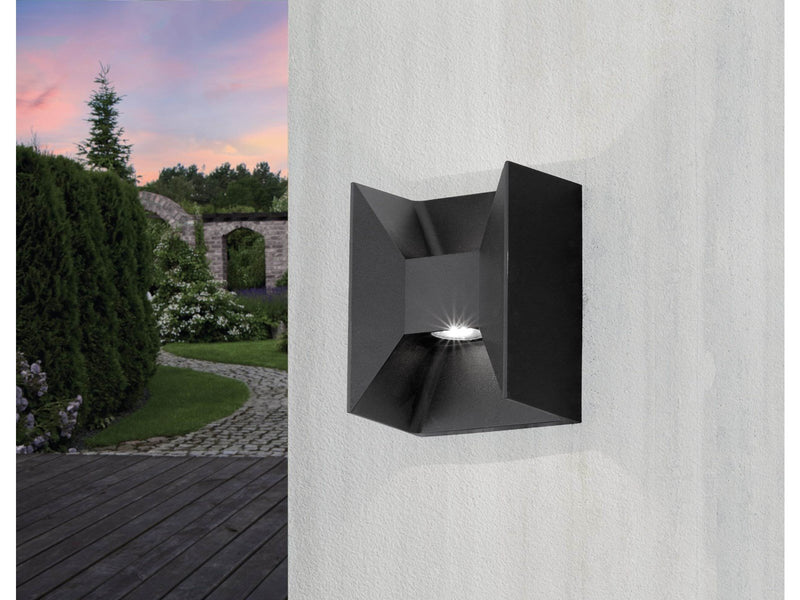 EGLO LED-Lampe MORINO Wandleuchte, anthrazit