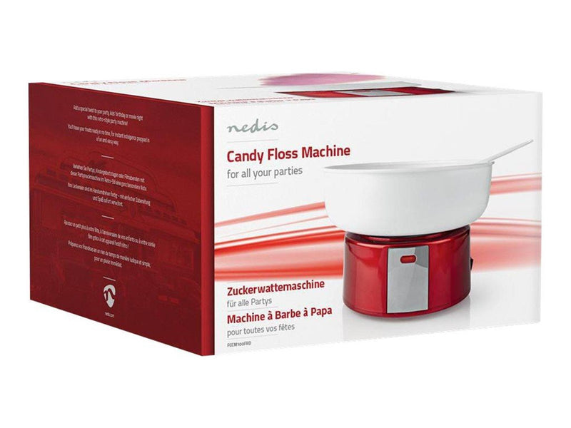 Nedis FCCM100FRD - cotton candy maker - vintage red/white