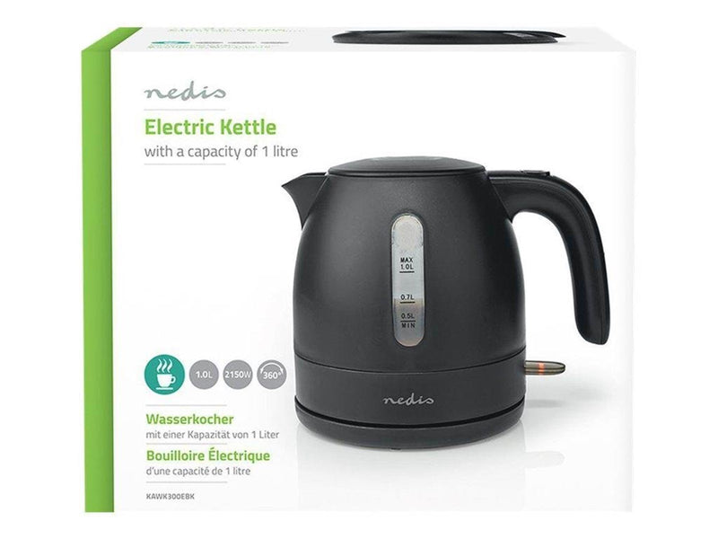 Nedis Wasserkocher KAWK300EBK - kettle - matt black - Matt Schwarz - 2200 W