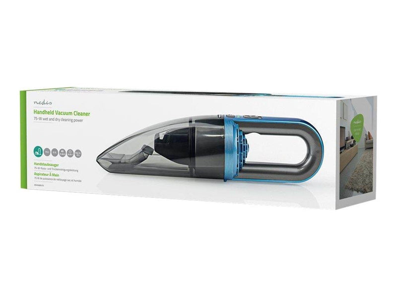 Nedis Handstaubsauger VCHH6BU75 - vacuum cleaner - cordless - handheld - blue/grey