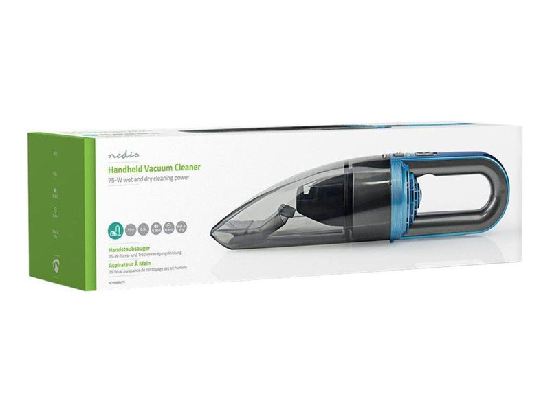 Nedis Handstaubsauger VCHH6BU75 - vacuum cleaner - cordless - handheld - blue/grey