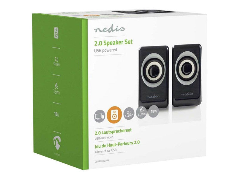 Nedis - speakers - for PC - 2.0 PC-Lautsprecher