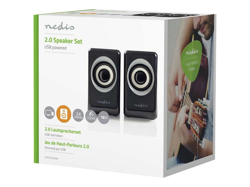 Nedis - speakers - for PC - 2.0 PC-Lautsprecher