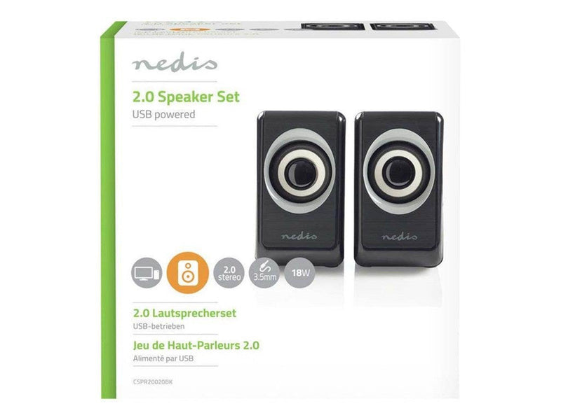 Nedis - speakers - for PC - 2.0 PC-Lautsprecher