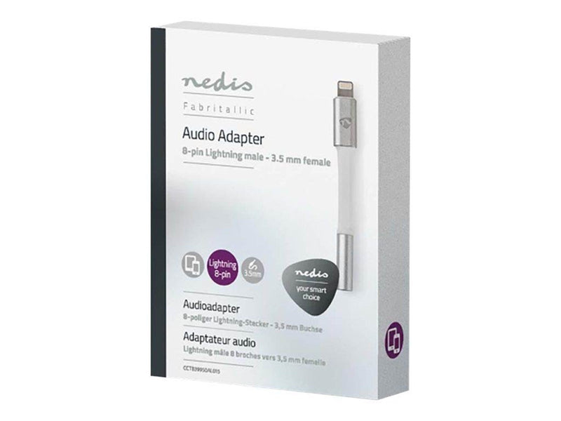 Nedis Lightning to headphone jack adapter - 15 cm