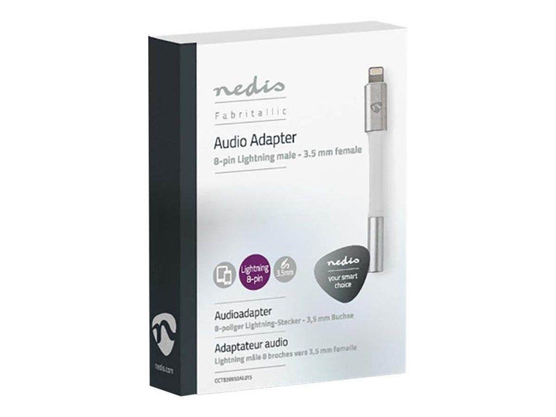 Nedis Lightning to headphone jack adapter - 15 cm
