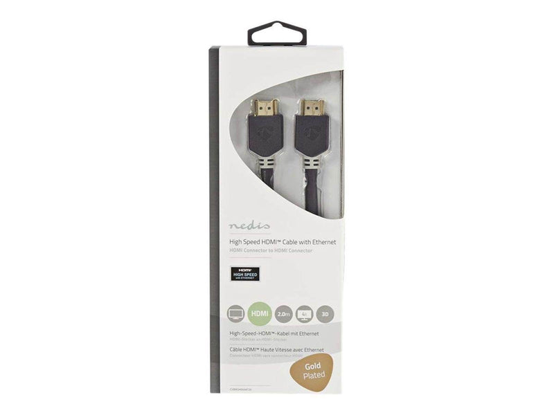 Nedis HDMI with Ethernet cable - 2 m
