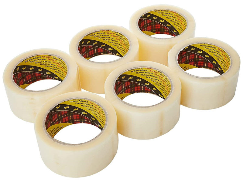 3M Scotch 371 Box Sealing Tape 6-Pack