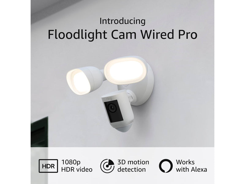 Ring Floodlight Cam Pro - Weiß