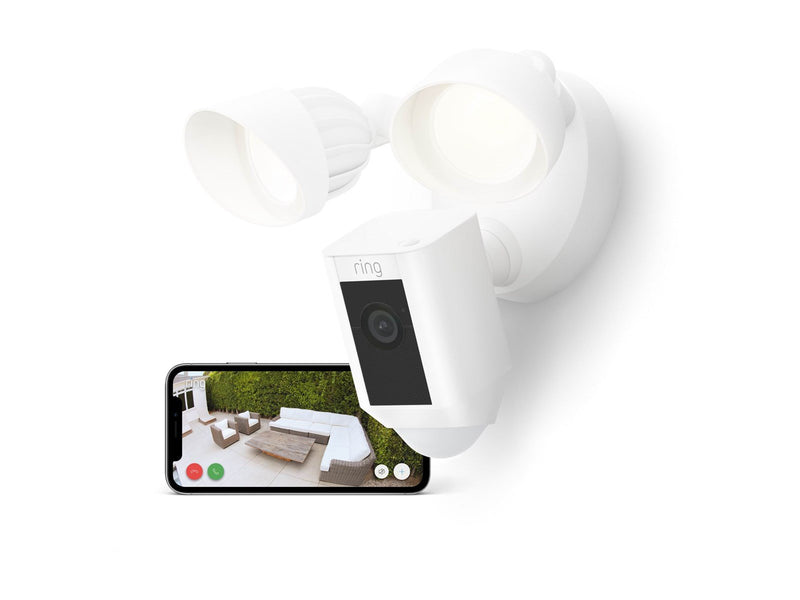 Ring Floodlight Cam Wired Plus - Weiß