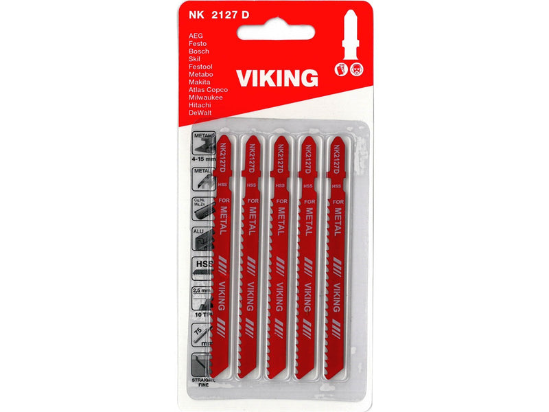 Viking Jigsaw blades 2127D card of 5 blades