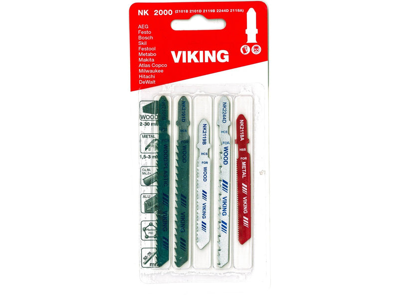 Viking Jigsaw blades 2000 set of 5 different blades