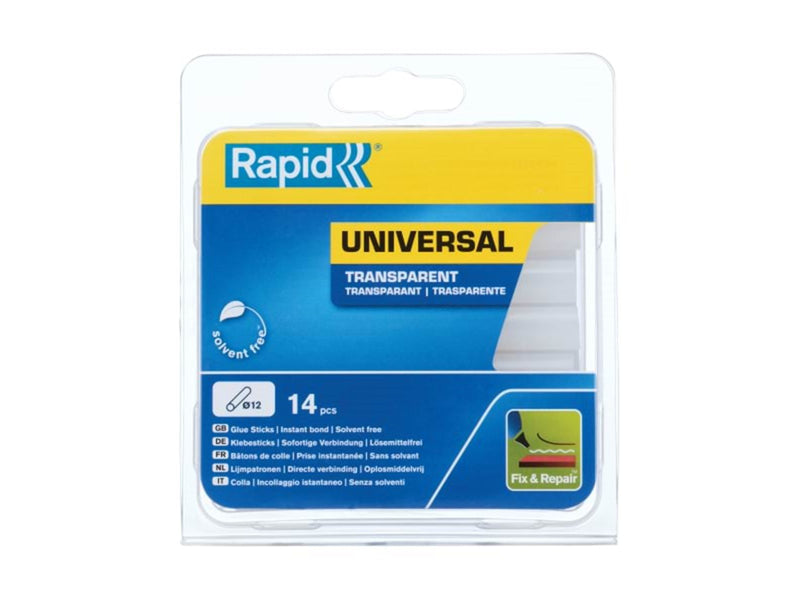 Rapid 12 mm Klebesticks universal transparent