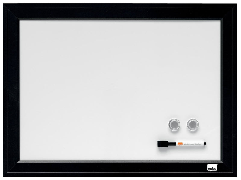 Nobo Whiteboard mit schwarzem Rahmen 58,5 x 43 cm