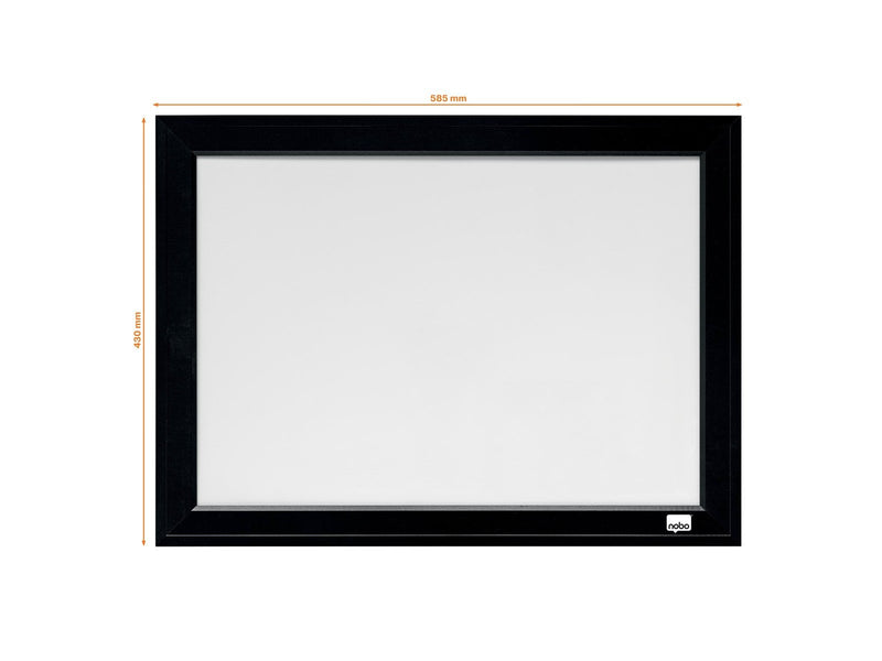 Nobo Whiteboard mit schwarzem Rahmen 58,5 x 43 cm